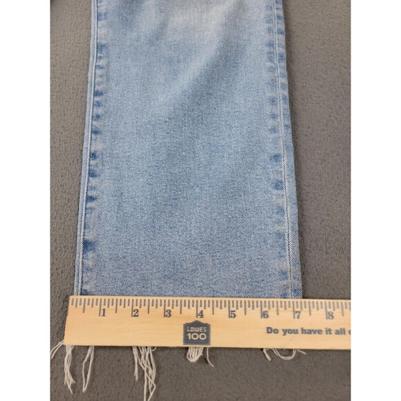 J.Crew Jeans Womens 30x31 Light Wash Essential Straight Raw Hem Stretch CD679 - Picture 4 of 12